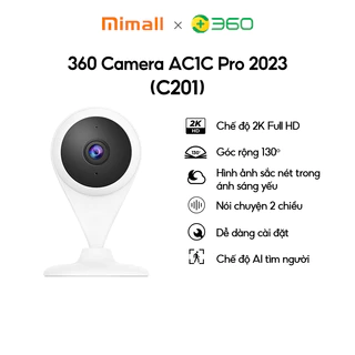 Camera giám sát thông minh 360 AC1C Pro (C201) - Phiên bản 2023 - Bảo hành 12 tháng