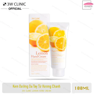 Kem Dưỡng Da Tay Hương Chanh  mươt 3W Clinic Hand Cream 100ml _ 3W Clinic Chính Hãng