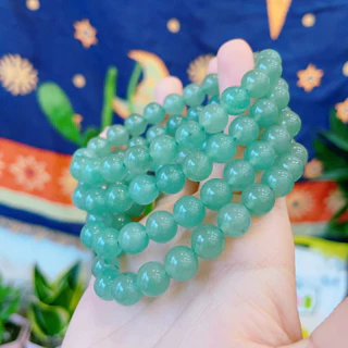 Vòng tay đá May Mắn Aventurine, Đá Thạch anh xanh, Lucky stone