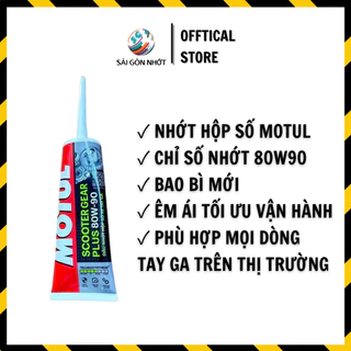 Tuýp Nhớt hộp số (nhớt Lap) Xe Tay Ga Motul Scooter Gear plus 80w90 120ml chính hãng