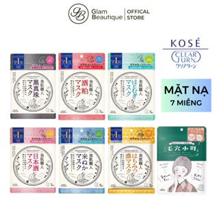 Mặt nạ Kose Clear Turn Bihada Mask 7 Miếng/hộp Glam Beautique