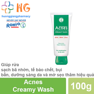 Kem rửa mặt ngăn ngừa mụn Acnes Creamy Wash 100g