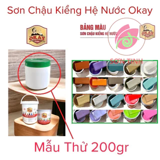 Sơn chậu kiểng OKAY [mẫu thử 200g]