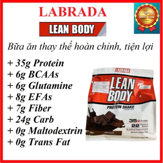 Labrada Lean Body 2,1kg 30ser [Chính hãng] - Bữa ăn thay thế, bổ sung Protein, Multi Vitamin, chất Béo, chất Xơ