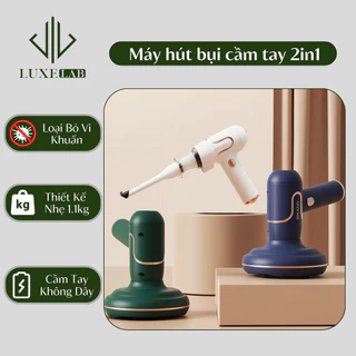 Máy Hút Bụi Giường Mini Cầm Tay Diệt Vi Khuẩn Bằng Tia UV 2in1 Đa Năng LUXELAB 11976