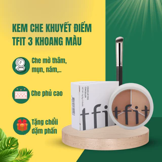 Tfit kem che khuyết điểm 3 khoang màu che phủ mụn, quầng thâm mắt