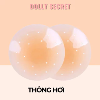 Miếng dán ngực thông hơi Silicon tàng hình DOLLY SECRET dùng được nhiều lần D02