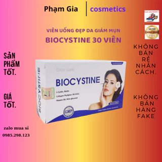 Biocystine viên uống chăm sóc hỗ trợ đẹp da, trắng da, mọc tóc, mọc móng 30 viên