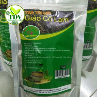 Combo 50 gói Trà túi lọc Giảo Cổ Lam 5 lá ổn định huyết áp, giảm mỡ máu, và hỗ trợ xơ vữa mạch máu, bình ổn huyết áp