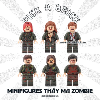 Minifigures Zombie Minigure thây ma xác sống - Đồ chơi lắp ráp xếp hình mô hình minifig nhân vật Mini Zombie Halloween