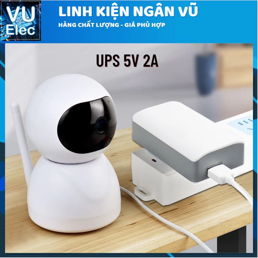 Bộ UPS lưu điện camera 5v 3000mah cổng USB chạy 8-10H