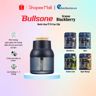 Nước hoa ô tô cao cấp Bullsone Grasse Blue Edition Blackberry/Aqua/Apple Mango/Sicilian Lime - 100% chính hãng