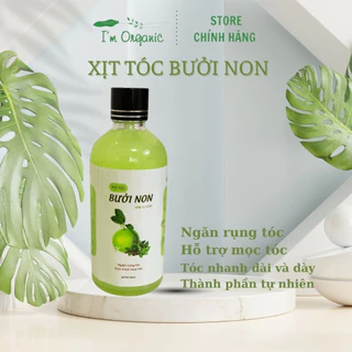 Xịt mọc tóc bưởi non, tinh dầu bưởi giúp tóc chắc khỏe giảm rụng nuôi dưỡng từ chân tóc - I'm Oganic