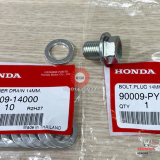 Ốc xả dầu nhớt đáy các te cho xe ô tô HONDA / Nhập khẩu chính hãng HONDA Thái Lan, dùng cho City, Brio, Civic, CRV ...