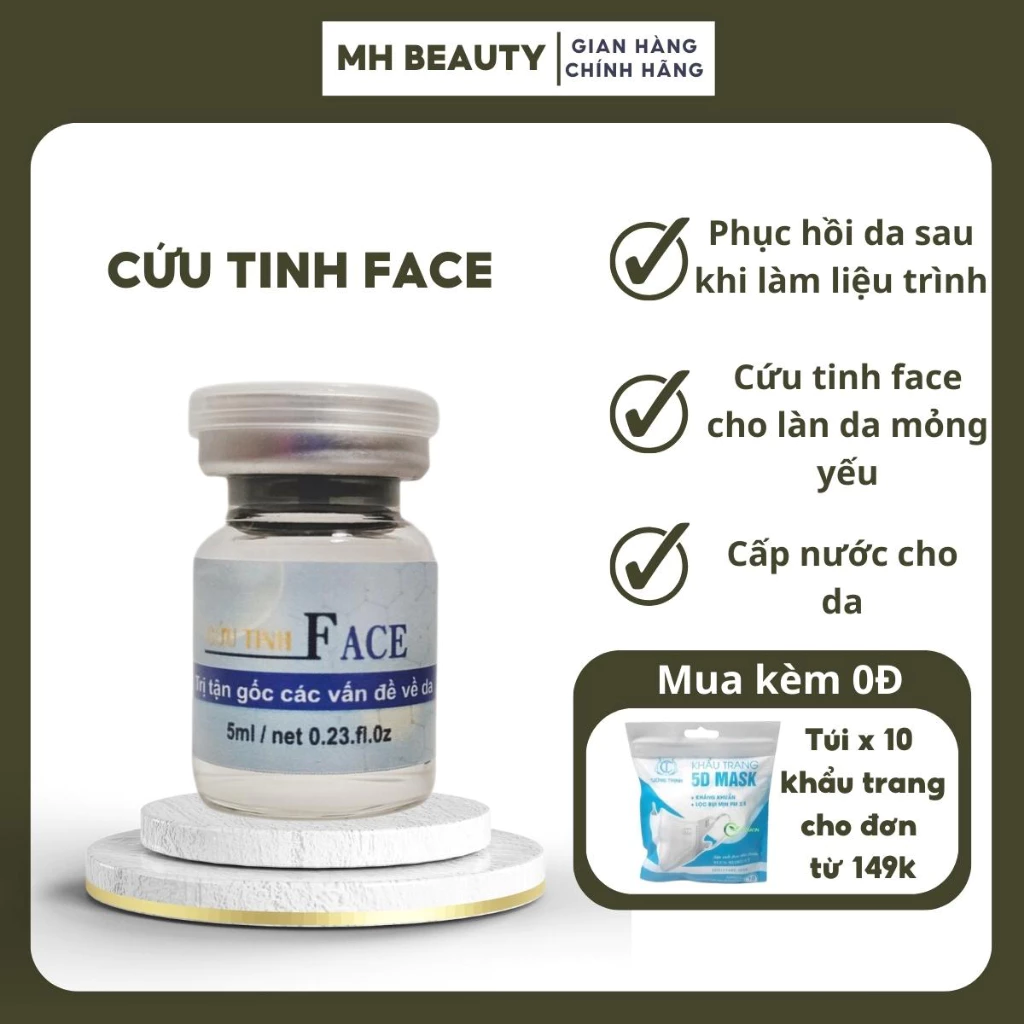 Serum b5 tinh chất phục hồi da cứu tinh face phục hồi MH Beauty Spa 5ml dưỡng sâu cấp ẩm