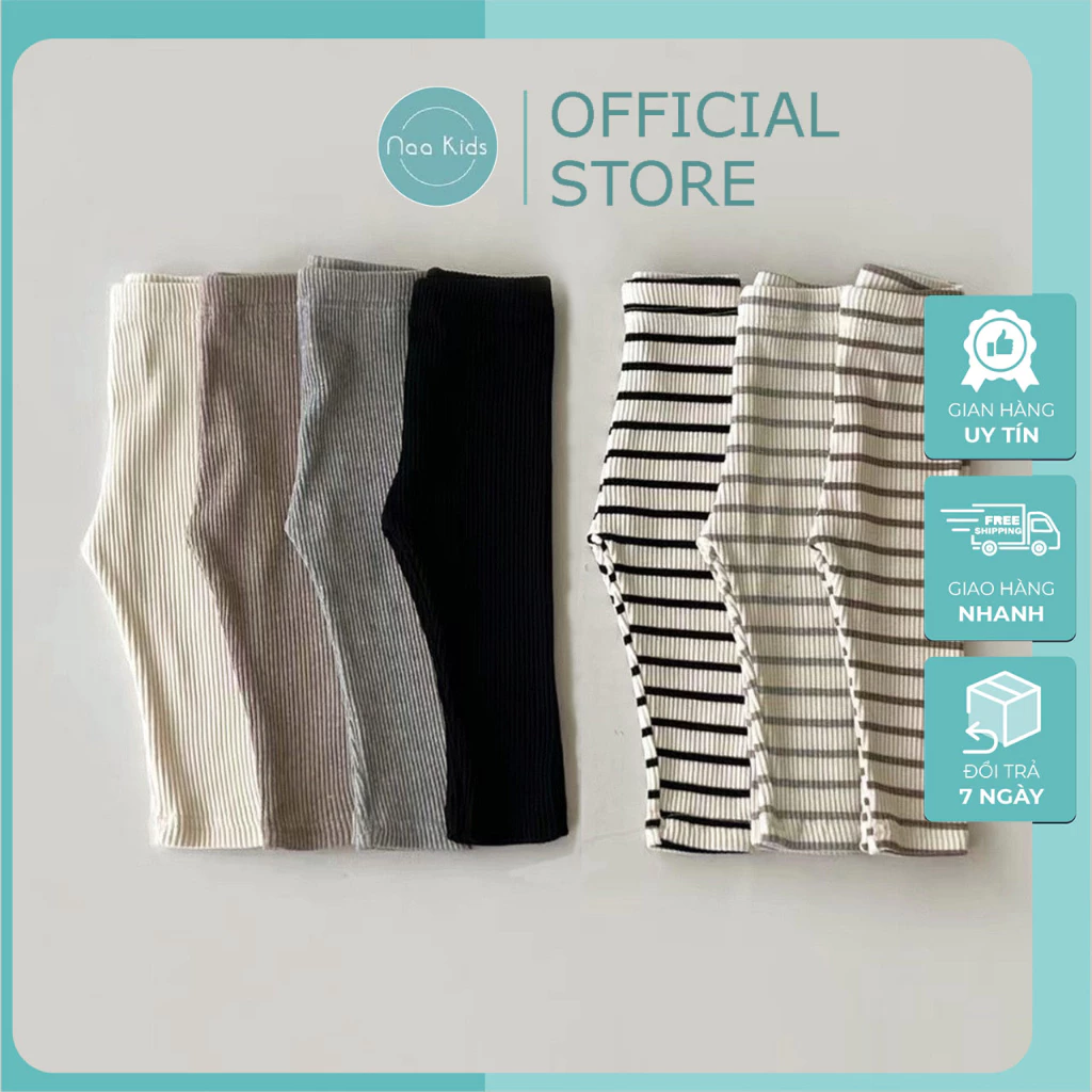 Quần legging dài cho bé , quần legging 4 mùa cho bé trai và bé gái chất liệu thun tăm mềm hàng QCCC loại 1