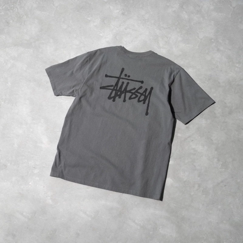 Áo thun Stussy basic cotton 4 chiều form rộng rãi