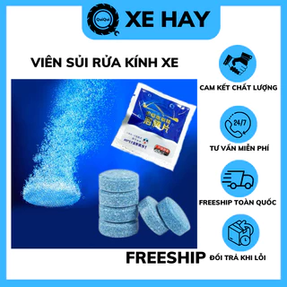 Combo 100 Viên Sủi Rửa Kính Ô tô Viên Pha Nước Làm Sạch Vết Bẩn Chuyên Dụng Cho Kính Xe QUI QUI STORE