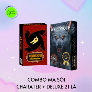 Combo 2 bộ bài Ma sói Characters và Ma sói Deluxe 21 lá