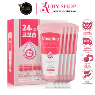 Kem Dưỡng Da Tay, Móng Hàn Quốc Vaseline Deep Moisture Hand & Nail Cream 60ml