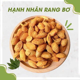 Hạnh nhân rang bơ vỏ mỏng 500g, Hạt hạnh nhân Mỹ thơm giòn, Hạt dinh dưỡng Healthy