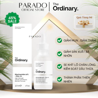 The Ordinary Niacinamide 10% + Zinc 1% - Serum The Ordinary Tinh Chất Kiềm Dầu, Giảm Mụn 30ml