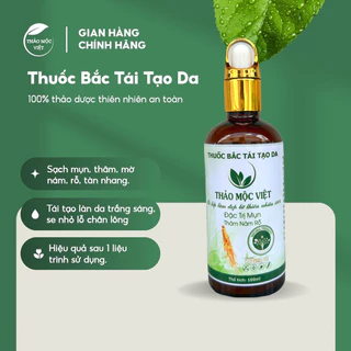 Thảo dược Handmade Tái Tạo Da Thảo Mộc Việt 100ml - Đánh Bay Tất Cả Các Loại Mụn, Mờ Nám, Tàn Nhang