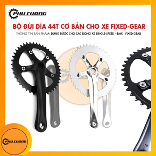 Đùi đĩa cơ bản 44T cho xe đạp Fixed-Gear, BMX - Độ hoàn chỉnh cao