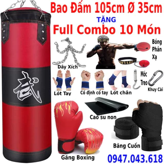 Vỏ bao đấm người lớn trẻ em Tặng full combo 9 món cho trẻ rèn luyện sức khỏe, tăng khả năng phản xạ