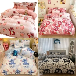 Bộ Vỏ Chăn Ga Gối 5 món Cotton Poly phong cách Hàn Quốc đầy đủ kích cỡ các mẫu hot trend