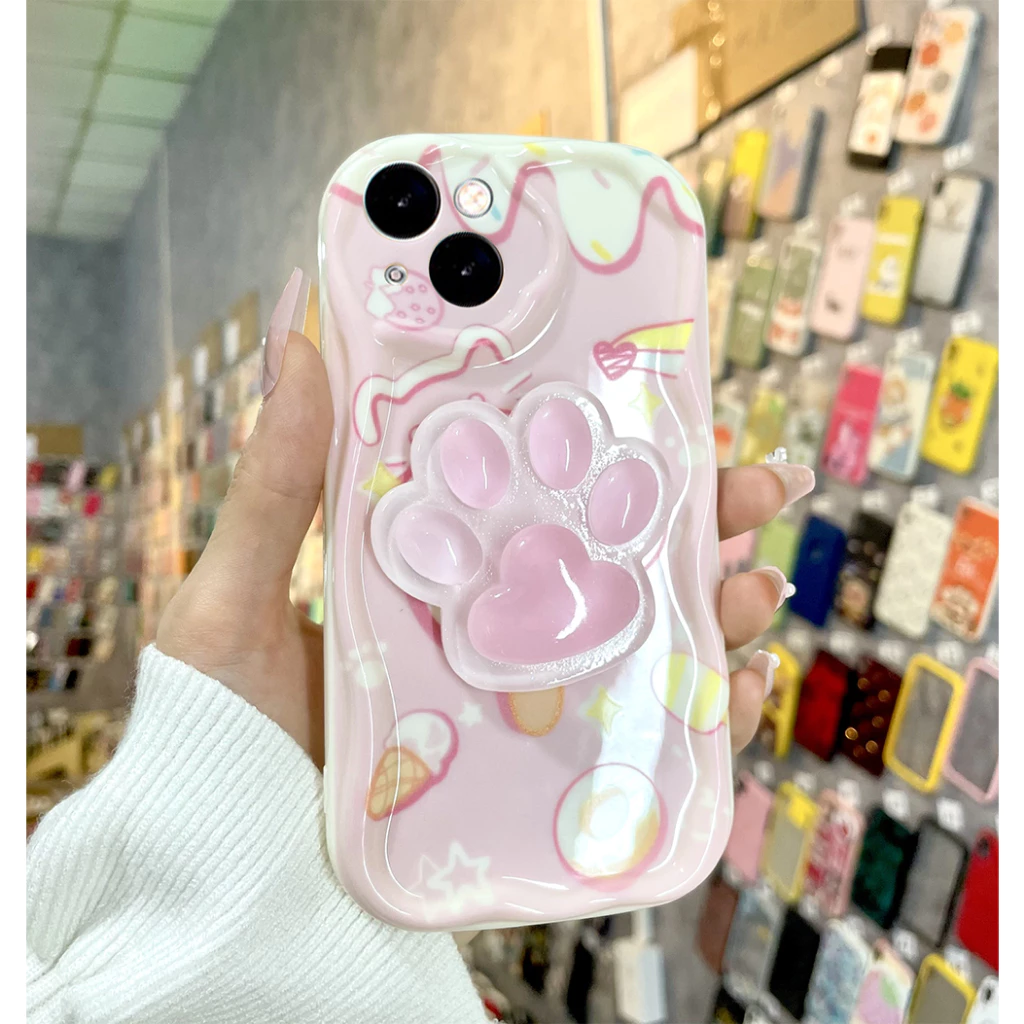 Ốp lưng iphone bàn chân mèo hồng cute iphone 11 13 12 11 Pro Max XR X XS Max 6S 8 Plus SE ốp sk xx1005