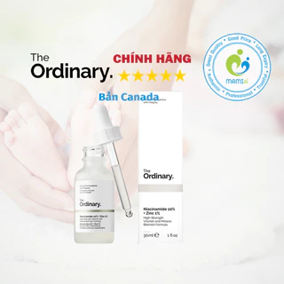 Serum B3 và kẽm (30ml) giảm mụn, trắng da, giảm thâm cho người từ 16t The Ordinary Niacinamide 10%+Zinc 1%, Canada