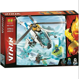 Đồ chơi lắp ráp: bộ xếp hình LaRi ninja : Máy bay trực thăng của Shuri 379pcs 6Ages+ No. 11328