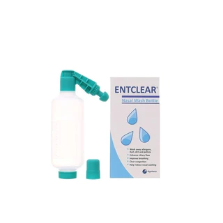 ENT CLEAR Bộ rửa mũi ENTCLEAR (set bình + 20 gói muối hoặc tách lẻ) Date 2026-2029