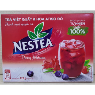 [Hộp 120g – VIỆT QUẤT & HOA ATISO ĐỎ] TRÀ HÒA TAN [VN] NESTEA Berry Hibiscus Flavor Tea