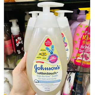 Sữa tắm gội toàn thân mềm mịn Johnson's baby bath Cotton touch 500ml (MỚI)