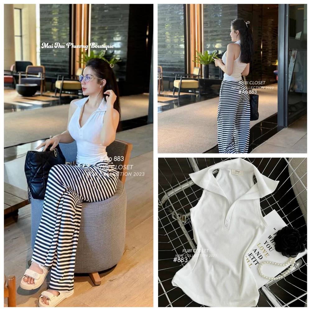 Áo Phông Áo Thun Nữ Áo Kiểu Polo Ba Lỗ Khoét Nách Cotton Freesize Bigsize mẫu 3LOPPOLO. TP124