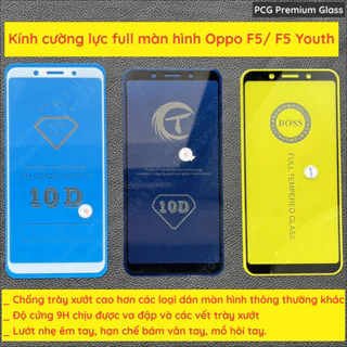 Kính cường lực Oppo F5/ F5 Youth full màn, full keo chuẩn đẹp