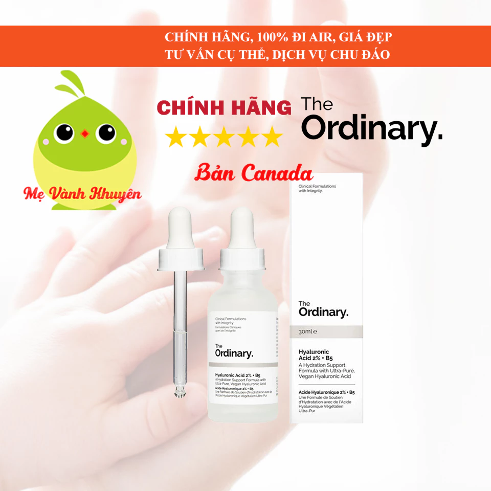 Serum cấp ẩm The Ordinary Hyaluronic acid 2% + B5, Canada (30ml)