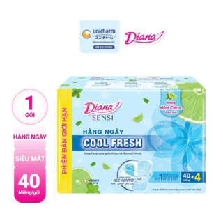 Băng vệ sinh Diana hàng ngày Sensi Cool Fresh 40 miếng/gói