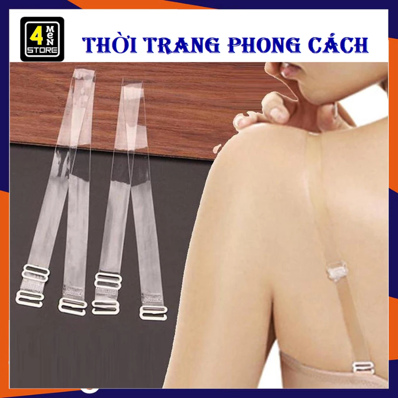 SET 3 Cặp Dây Áo Ngực Trong Suốt 1Cm, Dây Áo Lót Siêu Dai - Dây Áo Ngực Bra Trong Suốt Có Thế Điều Chỉnh Độ Dài