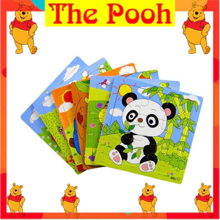 Đồ chơi tranh ghép hình gỗ puzzle 9 mảnh 15*15cm - Bộ ghép hình - Tranh xếp hình