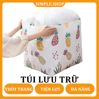 Dung tích 100L Giỏ đựng đồ giặt bằng vải, Túi đựng chăn đa năng, Túi đựng quần áo vải không dệt chống thấm nước