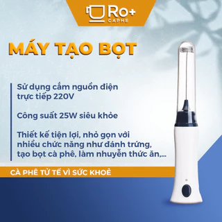 Máy đánh trứng, que tạo bọt cafe mini cầm tay không dây tốc độ cao, hỗ trợ sạc pin tiện lợi sử dụng