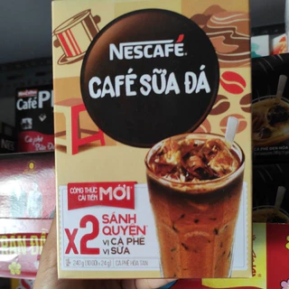 Cà Phê Sữa Đá Nescafe Hộp 240g (10 gói)