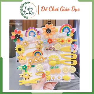 Set Kẹp tóc công chúa cute nhiều hình đẹp