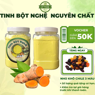 Tinh bột nghệ nguyên chất nhà làm 100% làm đẹp da, xóa mờ vết thâm - HT FOOD