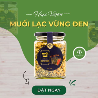 Muối Lạc Vừng Đen 𝐇 𝐇𝐀𝐏𝐈 𝐕𝐄𝐆𝐀𝐍 Kết Hợp Muối Hồng Lọ Thủy Tinh 230g