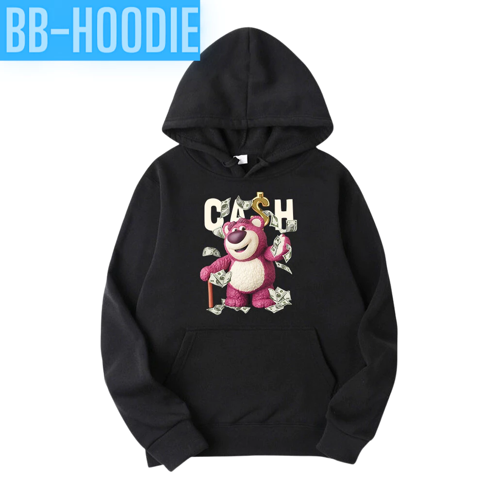 Áo hoodie nam nữ nỉ in hình Gấu CASH dễ thương chất nỉ dày dặn, nón 2 lớp, hợp làm áo cặp