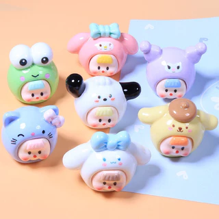 [Sẵn] Mô Hình Dạ Quang 7 Mẫu Bé Gái Mái Ngố Sanrio Tròn Trĩnh Tròn Quay Nhỏ Nhắn Cực Cute